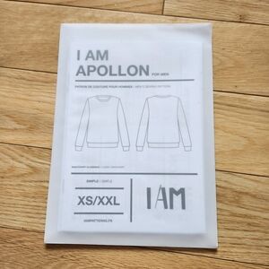 I AM Apollon (For Men) Sweatshirt Sewing Pattern - NWT